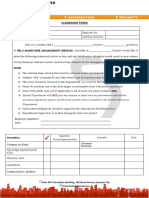 Clearance Form- Back Office