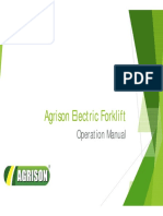 Agrison Electric Forklift Operation Manual