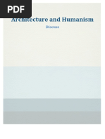 Architecture and Humanism