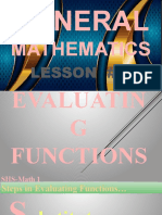 Gm3 Lesson 2. Evaluating Functions