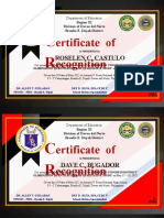 CERTIFICATES I Recognition Coaches