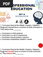 Professional Education Set A Online