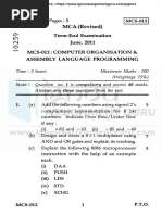 MCS 012 Previous Year Question Papers by Ignouassignmentguru