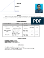 Saravanan Resume CV