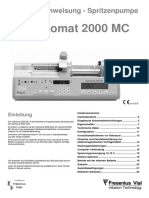 Fresenius Injectomat 2000MC - Gebrauchsanweisung