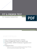 Fit & Proper Test