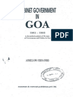 Cabinet Government in Goa 1961-1993 by Aurellano Fernandes 19.6 MB