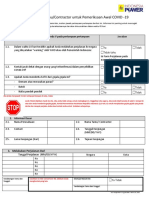 COVID-19 - Pre Screening Questionnaire - Bahasa