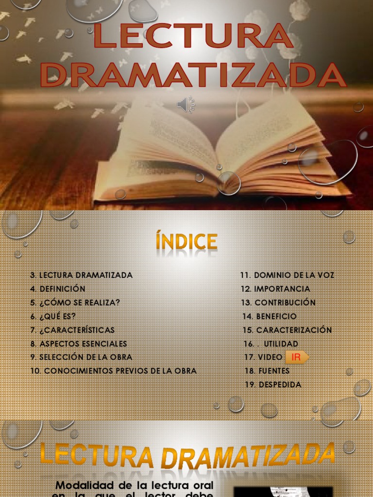 Lectura Dramatizada | PDF | Cognición | Ciencia cognitiva