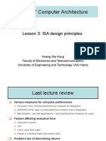 ELT3047 Computer Architecture: Lesson 3: ISA Design Principles