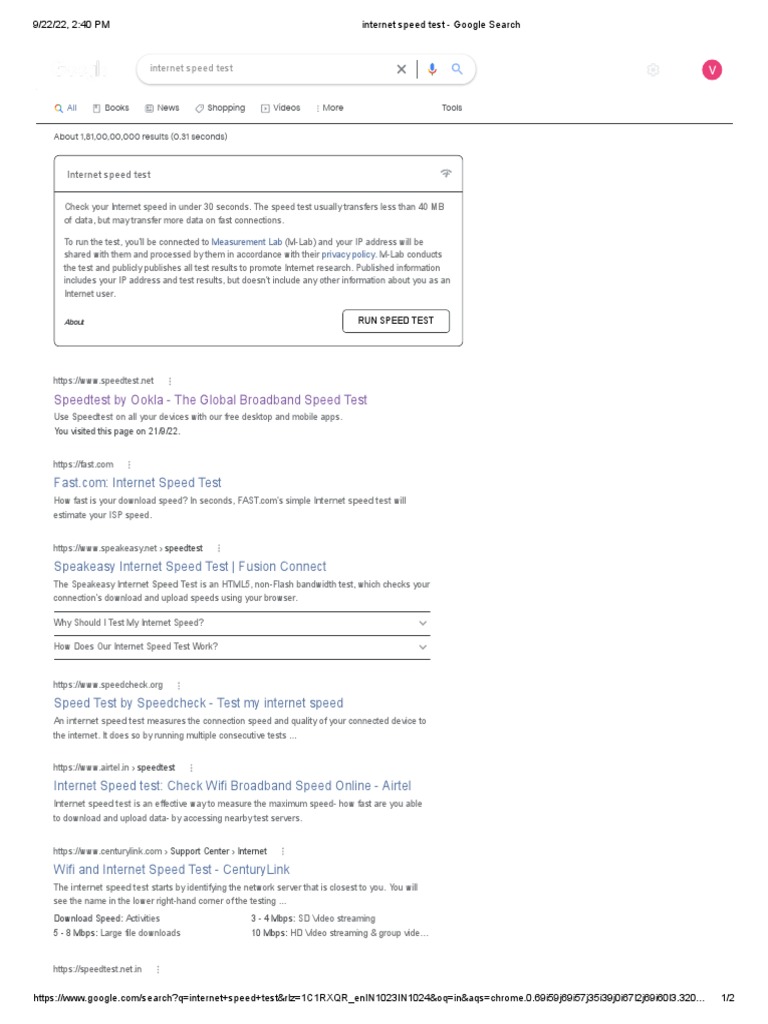 INTERNET SPEED TEST FAST COM GOOGLE SEARCH visual data 3