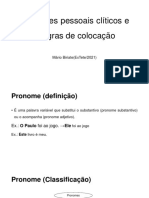 Regras de pronomes clíticos