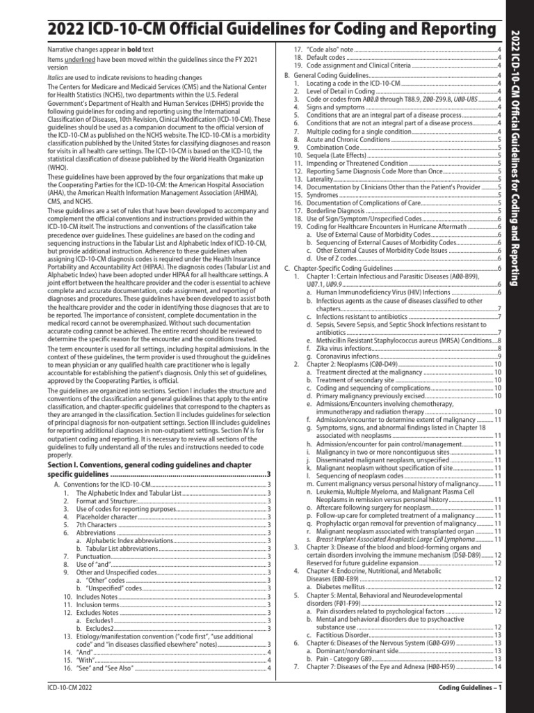 I10 2022 Coding Guidelines PDF Pregnancy Medical Diagnosis