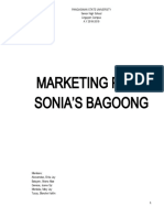 Sonia's Bagoong Marketing Plan