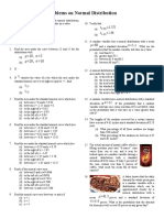 Problems On Normal Distribution