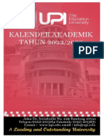 Kalender Akademik Upi Tahun 2022-2023