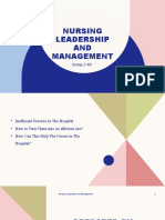 Nursing Leadership and Management