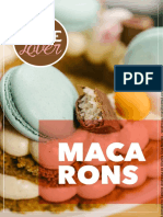 Receita de Macarons com detalhes da preparação