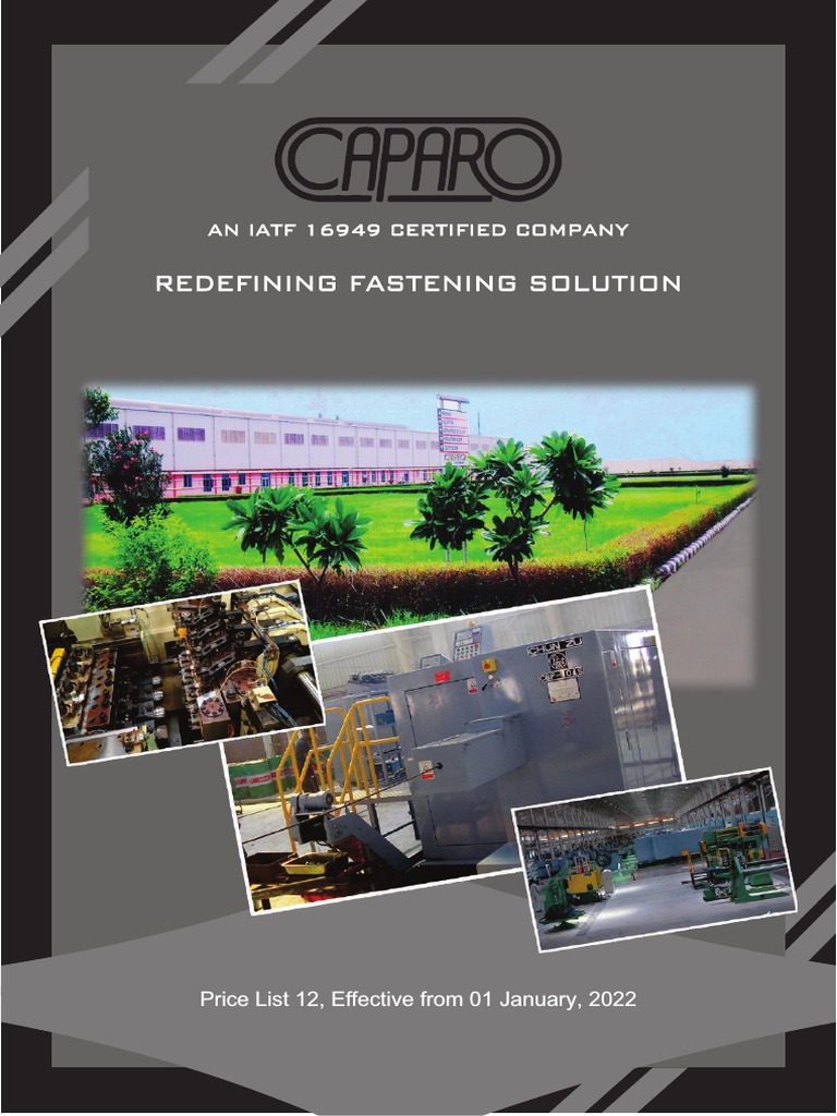 Price List for Fasteners Effective 2022 | PDF | Screw | Machining