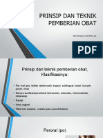 Prinsip Dan Teknik Pemberian Obat