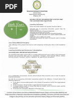 Module 4 - Double Entry Bookkeeping System and The Accounting Equation