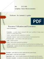 ECO 001 Basic Microeconomics