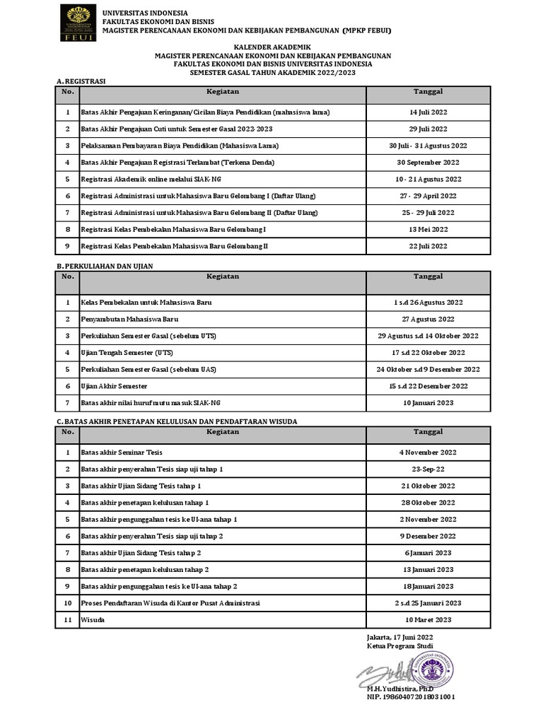 Kalender Akademik 2022 2023 Gasal Rev Pdf