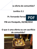 O Que É Uma Oferta de Comunhão