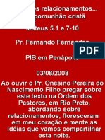 Pilares Dos Relacionamentos