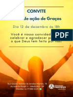 12 de Dezembroc Ulto de Ação de Graças