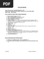 Draft Test Report - 4 C X 300 Sq. MM A2XFY FRLS