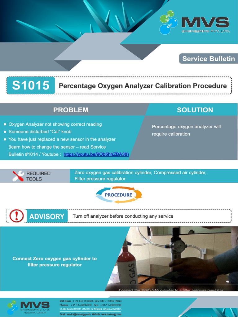 ..Percentage Oxygen Analyzer Calibration Procedure PDF Calibration