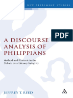 09.a Discourse Analysis of Philippians - Method and Rhetoric in The Debate Over Literary Integrity