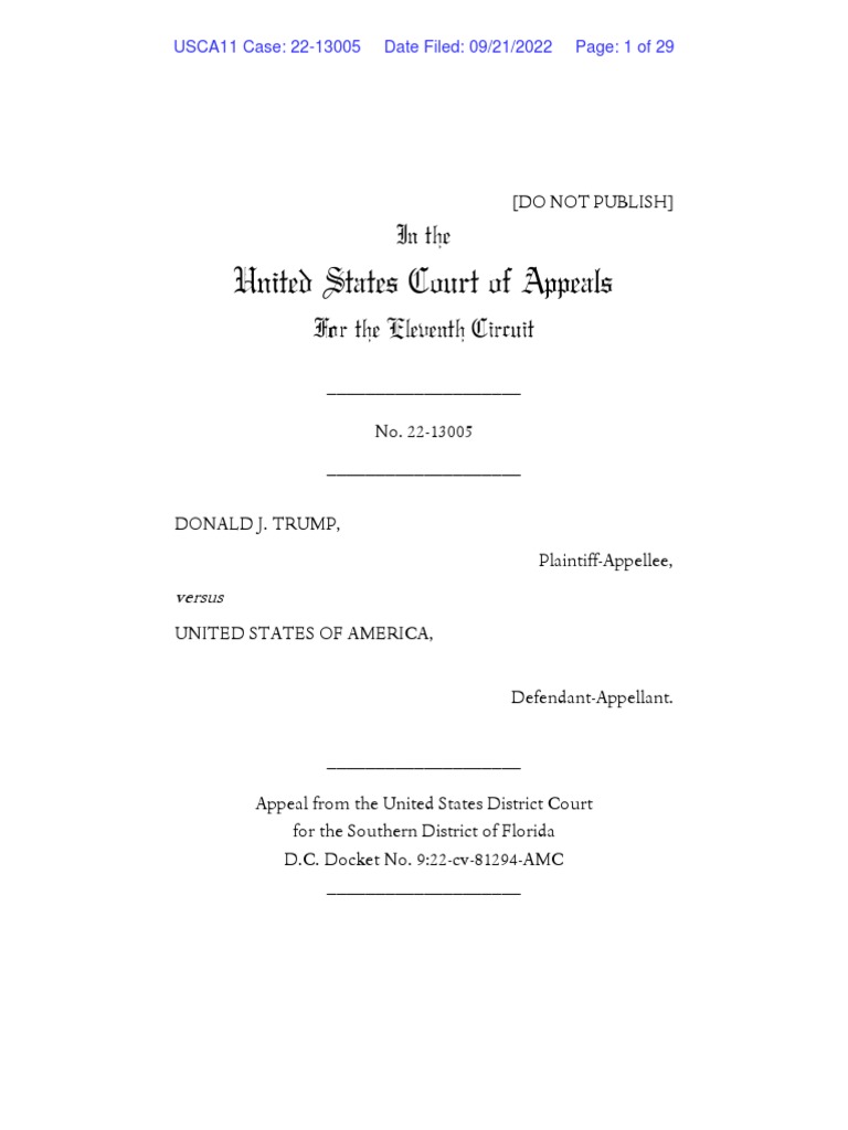 Appeals Court | PDF | Classified Information In The United States ...