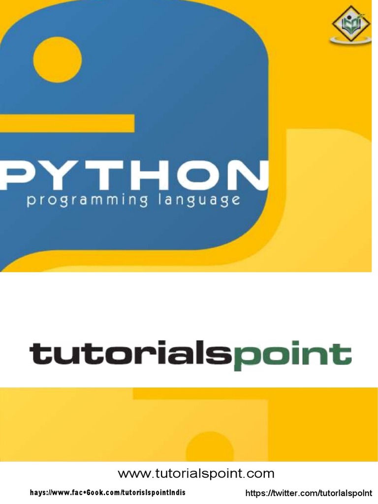 Tutorialspoint python pdf python programming language subroutine