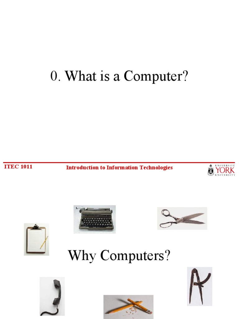What Is A Computer PDF Input/Output Computing