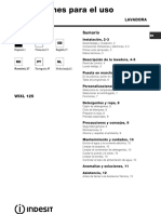 Manual de Usuario Indesit WIXL 125 (Español - 72 Páginas)