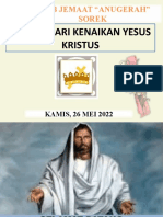 Tata Ibadah Kenaikan Yesus 26 Mei 2022