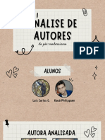 Analise de Autores