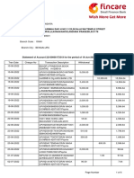 Andhra Bank Account Statement