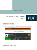 Cara Install Text Editor Dev C++