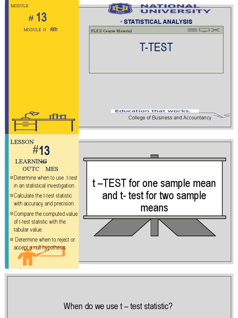 T-Test Applications and Analysis Guide | PDF | Statistical Hypothesis ...