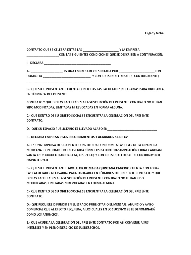 Ejemplo de Contrato | PDF | Ley común | Justicia