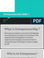 Presentation On Entrepreneurship