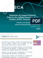 Curso 01. SAIC S - Modelo AUDIT Intl. ANECA 13 H V05.0 Marzo. 2022