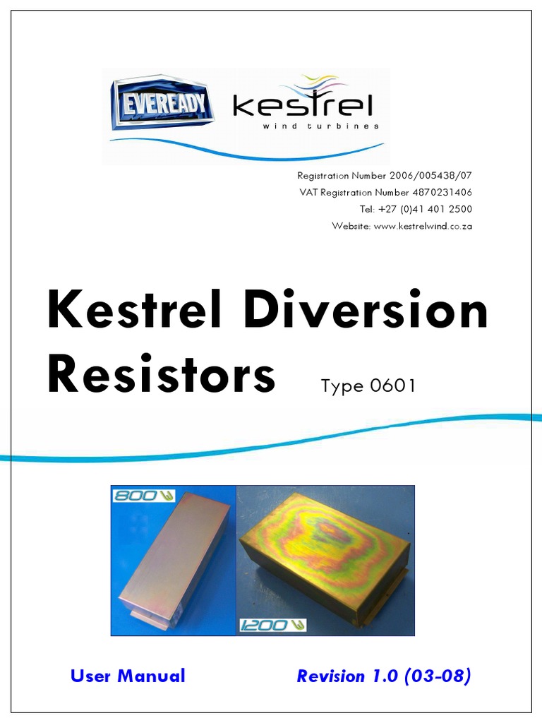 Diver Resistor Manual | PDF | Switch | Resistor