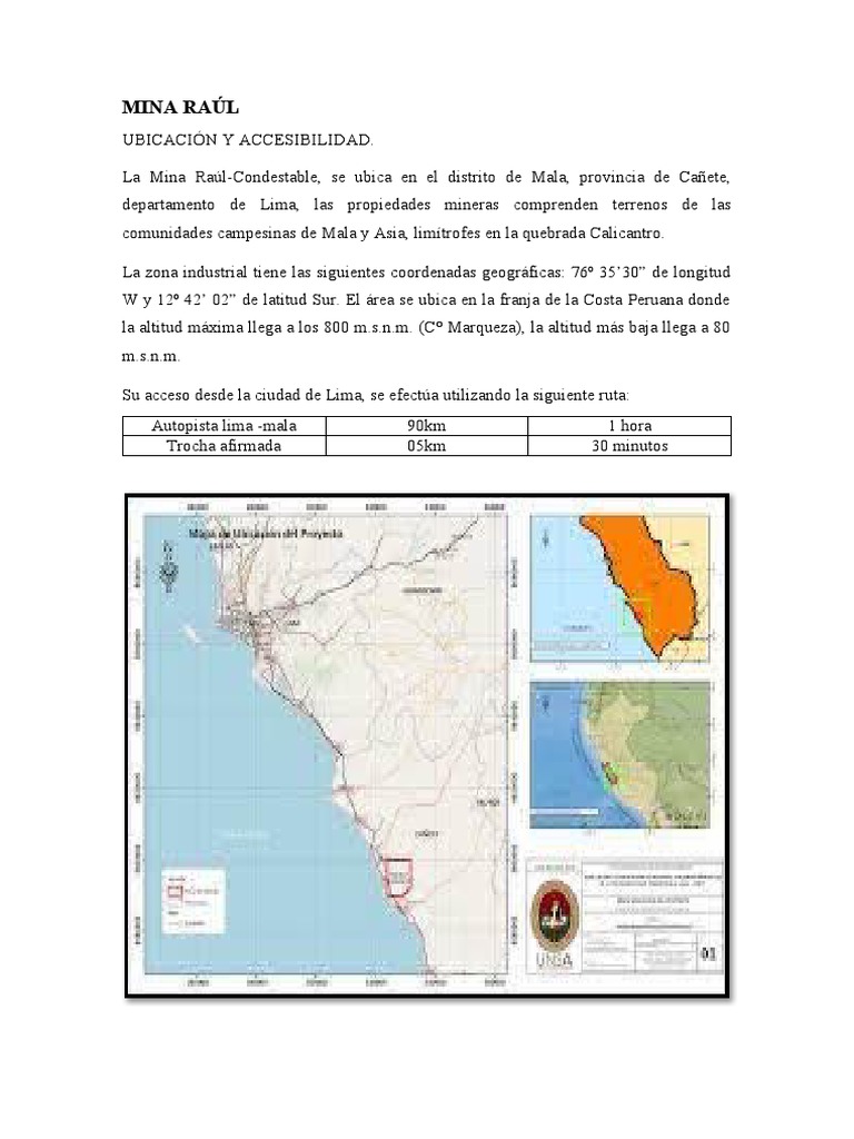 Mina Raúl 11 | PDF | Roca (geología) | Minerales