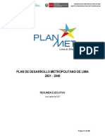 Resumen Ejecutivo - Planmet 2040