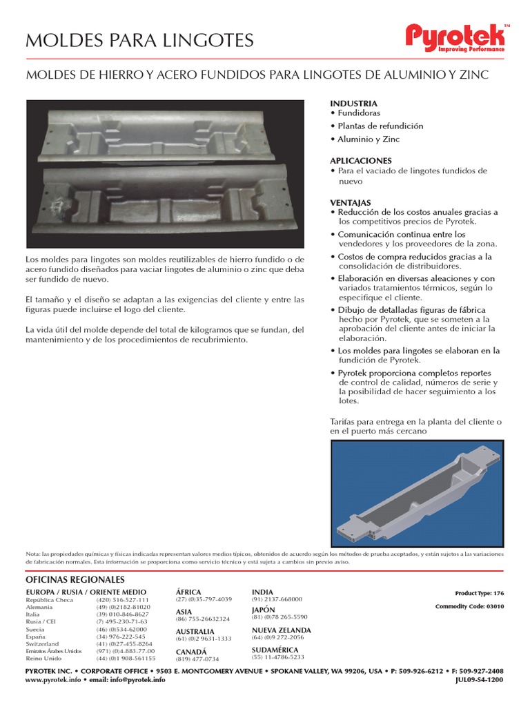 1200 Ingot Molds Spanish A4 PDF Aluminio Acero