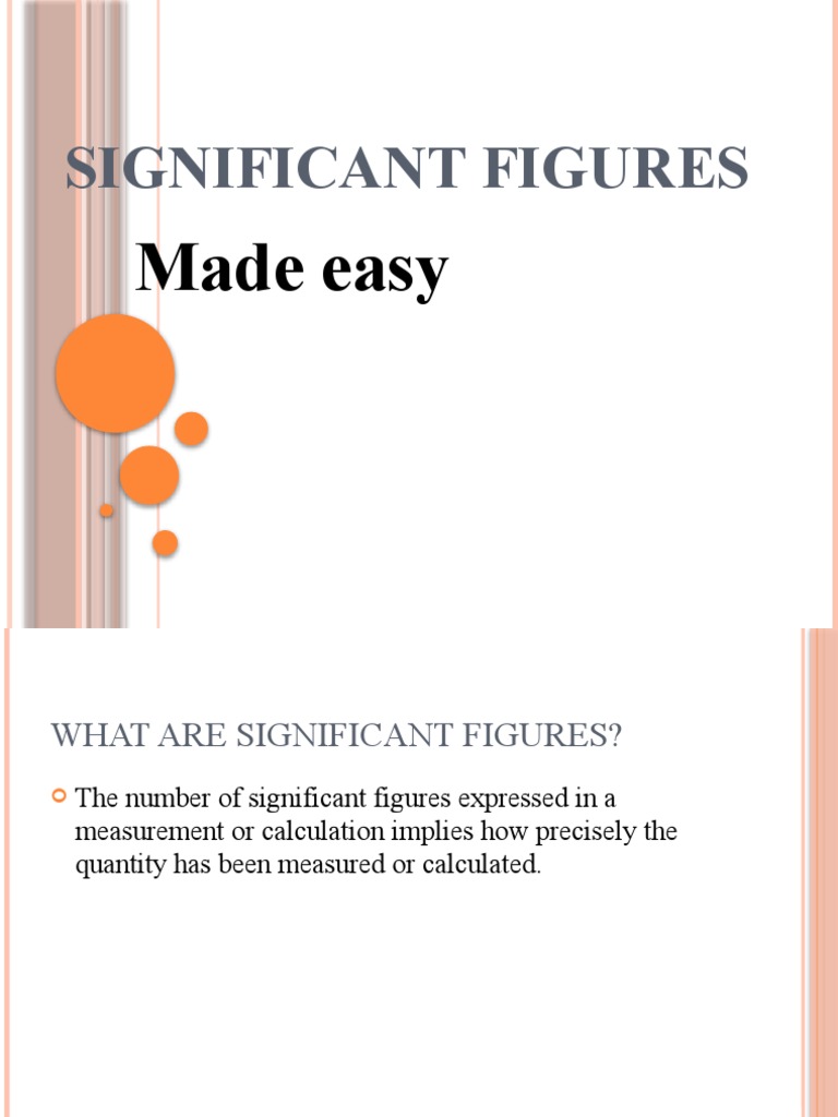 Significant Figures | PDF